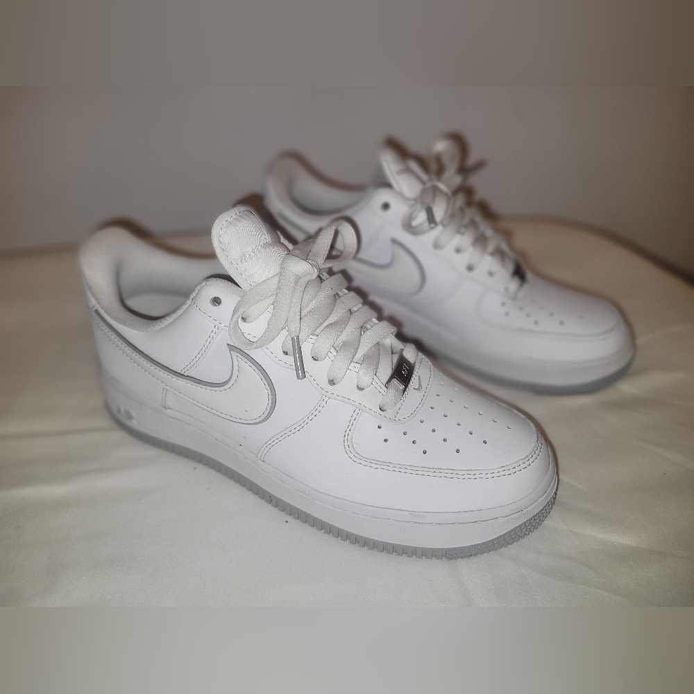 Nike Air Force 1 Low White/Wolf Grey - Picture 2 of 7